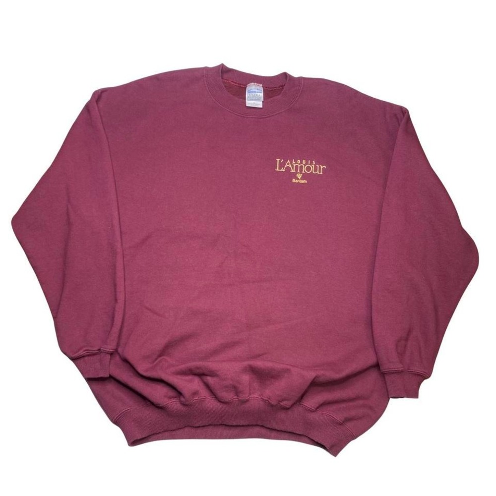 Vintage Louis‎ L'Amour Bantam book promo sweater